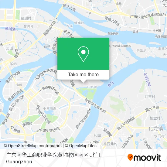 广东南华工商职业学院黄埔校区南区-北门 map