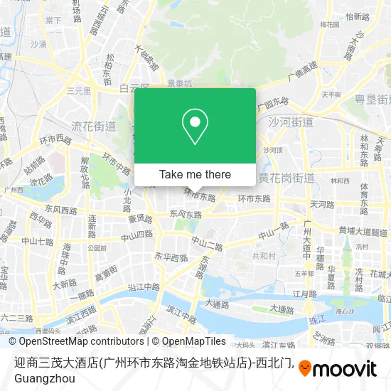迎商三茂大酒店(广州环市东路淘金地铁站店)-西北门 map