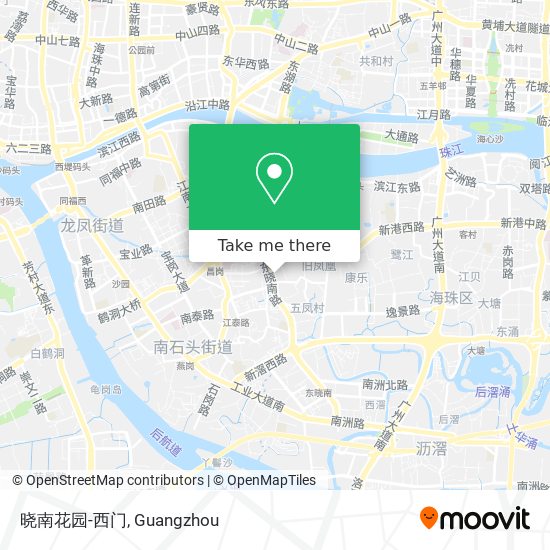 晓南花园-西门 map