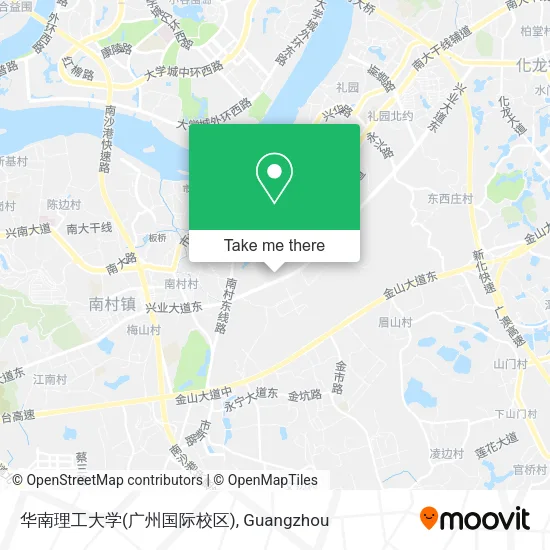 华南理工大学(广州国际校区) map