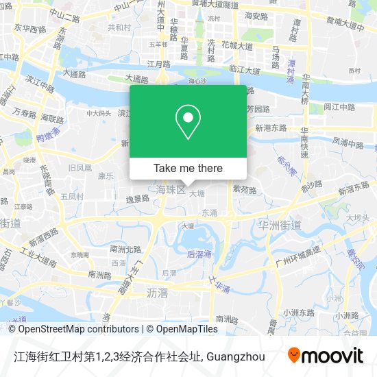 江海街红卫村第1,2,3经济合作社会址 map