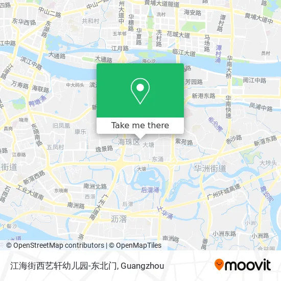 江海街西艺轩幼儿园-东北门 map