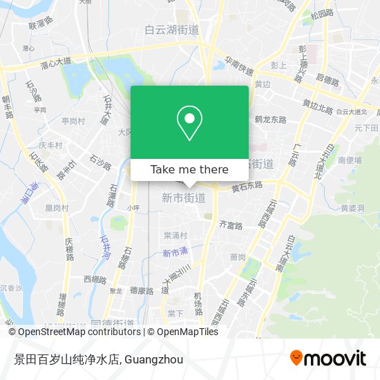 景田百岁山纯净水店 map