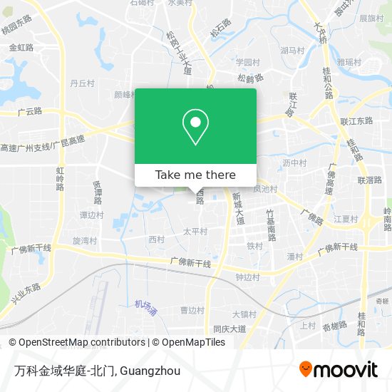 万科金域华庭-北门 map
