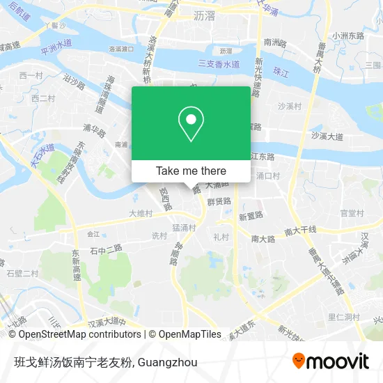 班戈鲜汤饭南宁老友粉 map