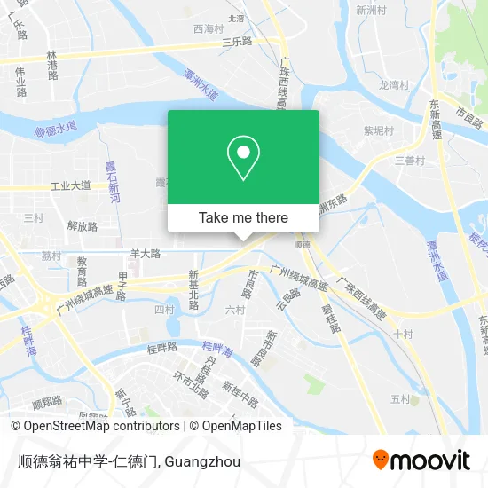 顺德翁祐中学-仁德门 map