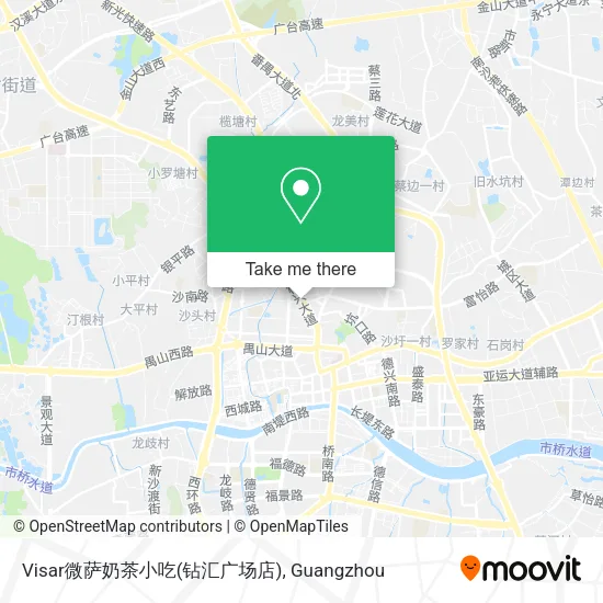 Visar微萨奶茶小吃(钻汇广场店) map