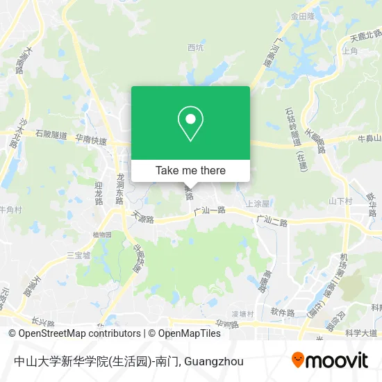 中山大学新华学院(生活园)-南门 map