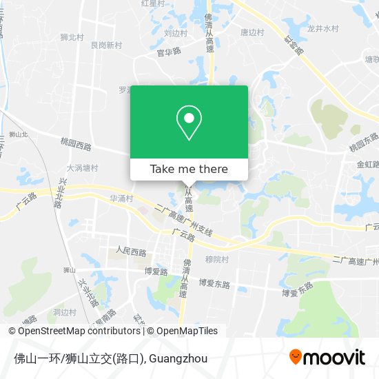 佛山一环/狮山立交(路口) map