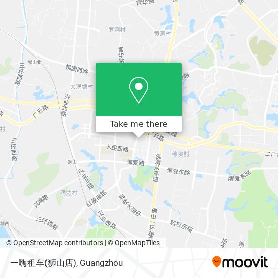一嗨租车(狮山店) map