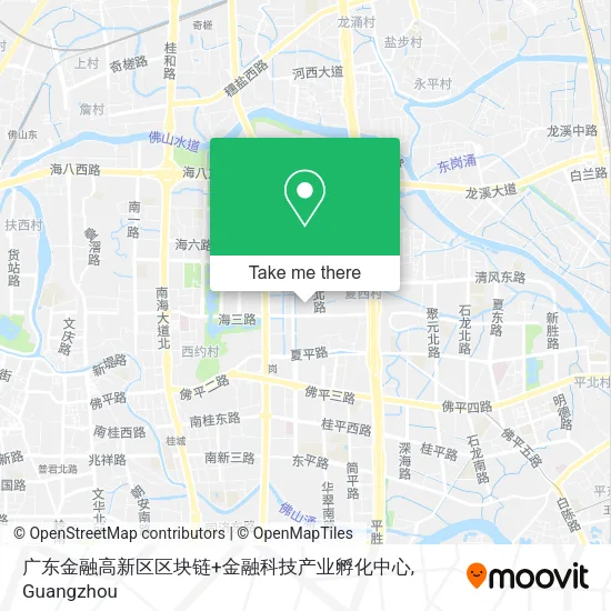 广东金融高新区区块链+金融科技产业孵化中心 map