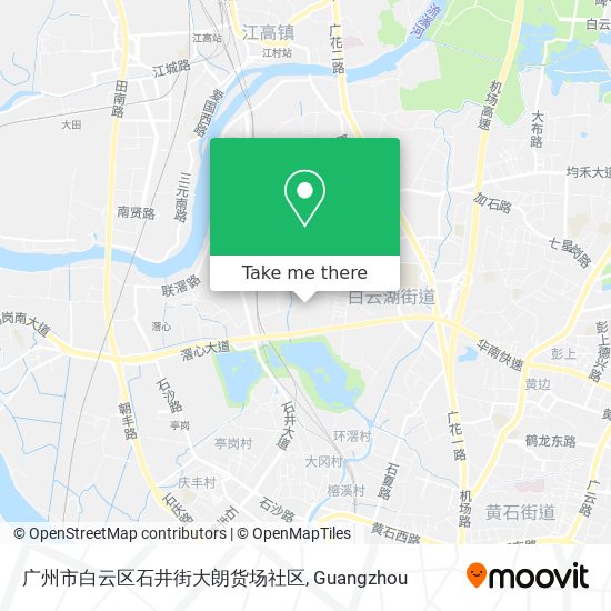 广州市白云区石井街大朗货场社区 map
