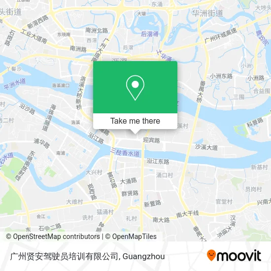 广州贤安驾驶员培训有限公司 map
