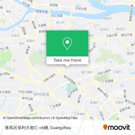 番禺区保利大都汇-c6幢 map
