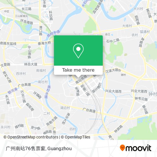 广州南站76售票窗 map