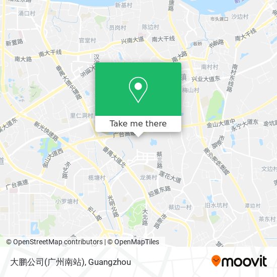 大鹏公司(广州南站) map