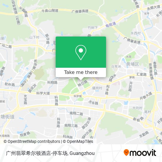 广州翡翠希尔顿酒店-停车场 map