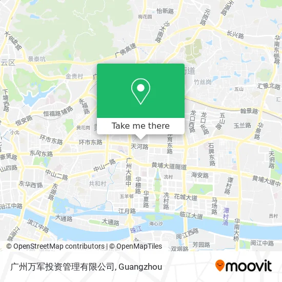 广州万军投资管理有限公司 map