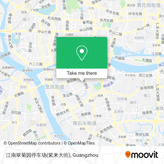 江南翠菊园停车场(紫来大街) map