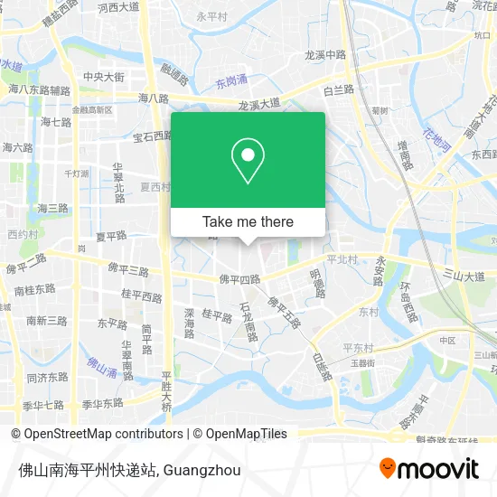 佛山南海平州快递站 map