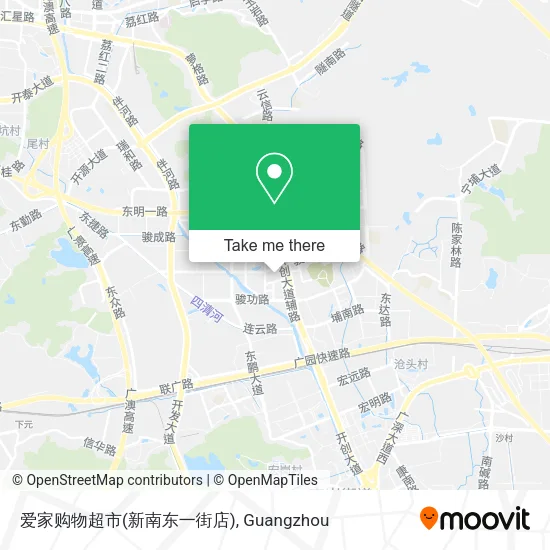 爱家购物超市(新南东一街店) map