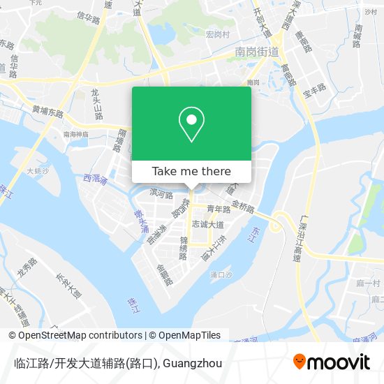 临江路/开发大道辅路(路口) map