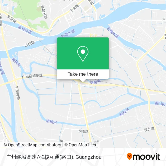 广州绕城高速/榄核互通(路口) map