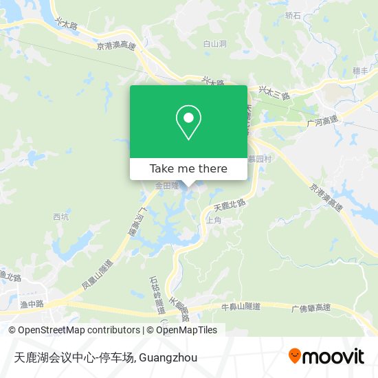 天鹿湖会议中心-停车场 map