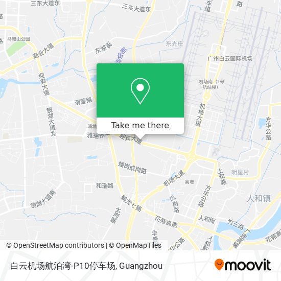 白云机场航泊湾-P10停车场 map
