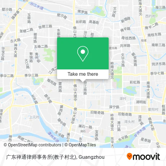 广东禅通律师事务所(教子村北) map