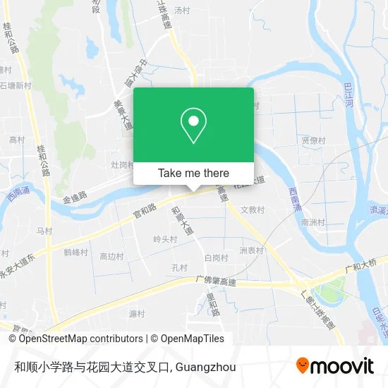 和顺小学路与花园大道交叉口 map