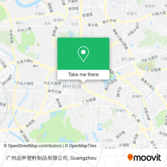 广州品申塑料制品有限公司 map