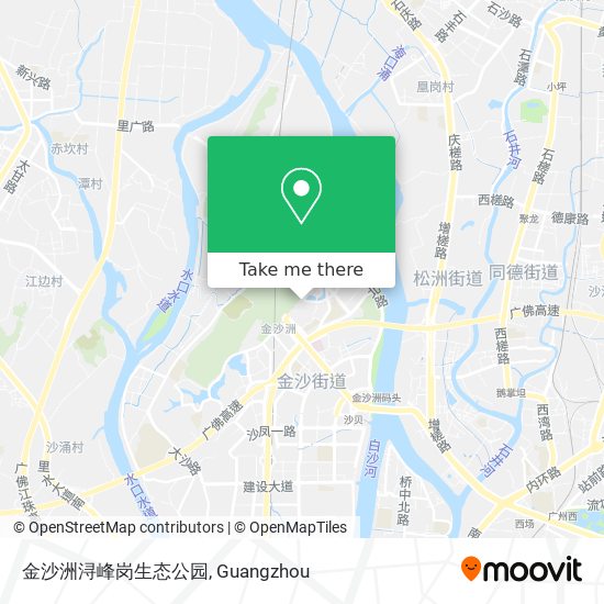 金沙洲浔峰岗生态公园 map