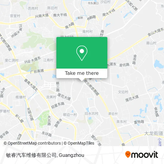 敏睿汽车维修有限公司 map