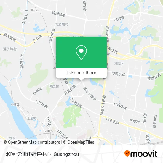 和富博湖轩销售中心 map