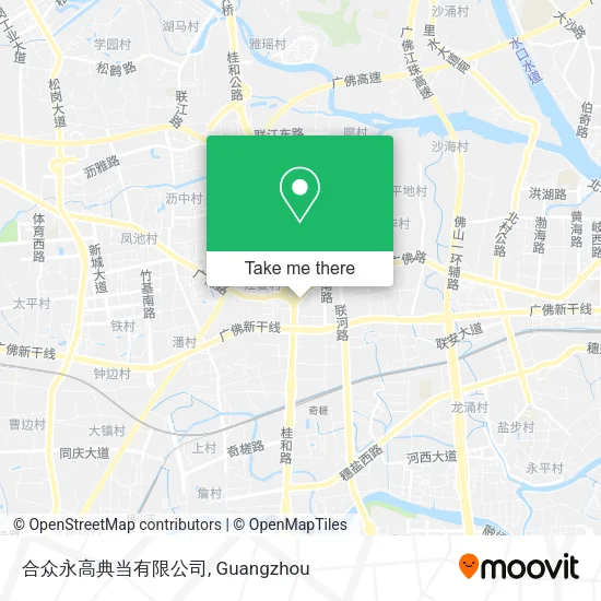 合众永高典当有限公司 map