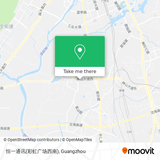 恒一通讯(彩虹广场西南) map