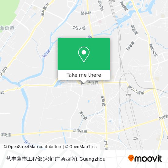 艺丰装饰工程部(彩虹广场西南) map