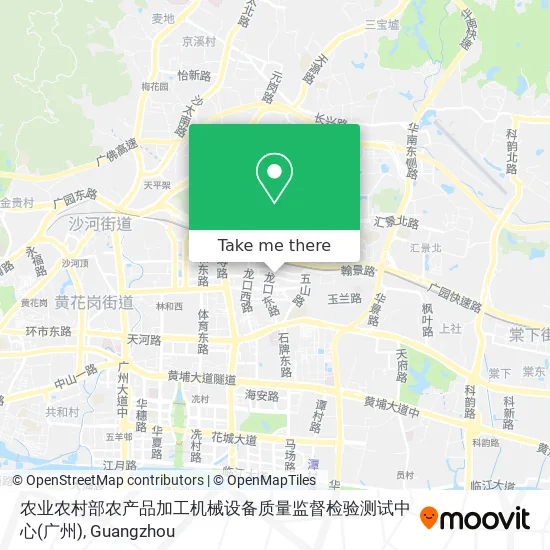 农业农村部农产品加工机械设备质量监督检验测试中心(广州) map