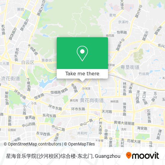 星海音乐学院(沙河校区)综合楼-东北门 map