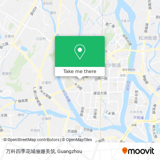 万科四季花城俪姗美筑 map