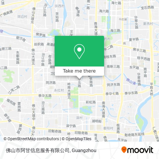 佛山市阿甘信息服务有限公司 map