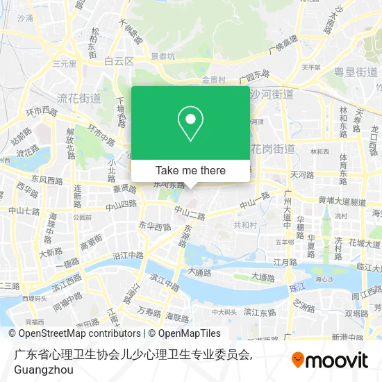 广东省心理卫生协会儿少心理卫生专业委员会 map