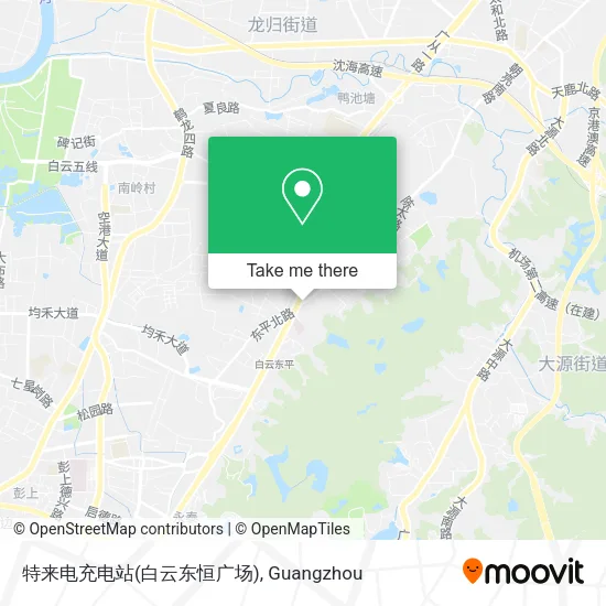 特来电充电站(白云东恒广场) map