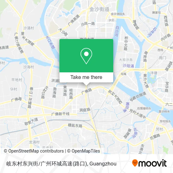 岐东村东兴街/广州环城高速(路口) map