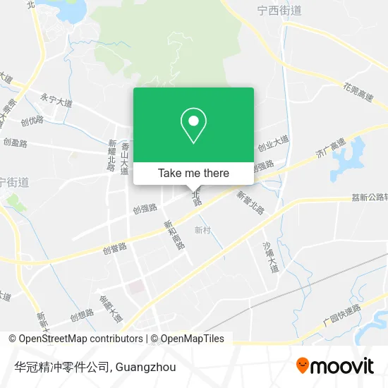 华冠精冲零件公司 map