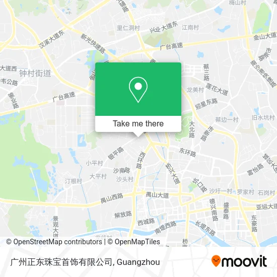 广州正东珠宝首饰有限公司 map