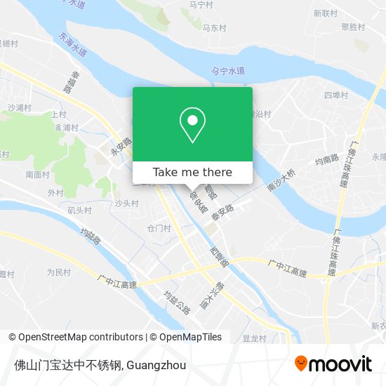 佛山门宝达中不锈钢 map