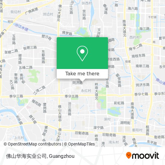 佛山华海实业公司 map