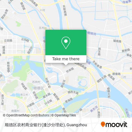 顺德区农村商业银行(逢沙分理处) map